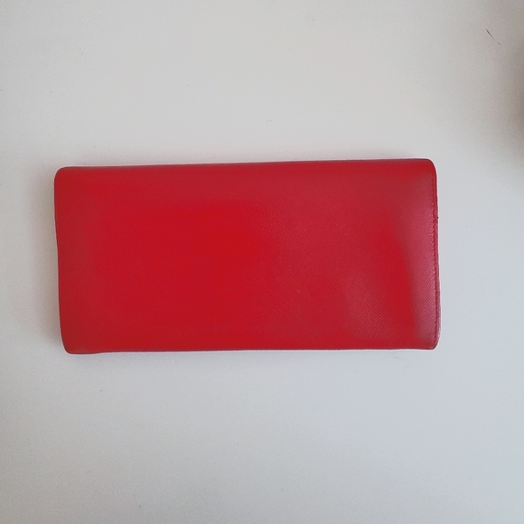 Prada Red Saffiano Leather Long Wallet EUC! - Picture 3 of 6